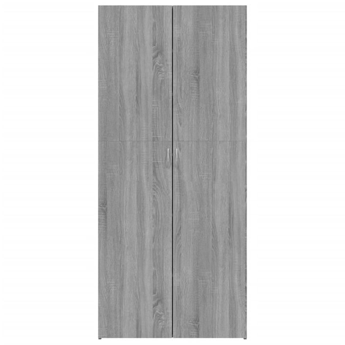 Armoire en bois 2 portes multifonctions Bakari 80 cm - Pratique et sobre - Photo n°3