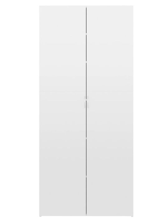 Armoire en bois 2 portes multifonctions Bakari 80 cm - Pratique et sobre - Photo n°8