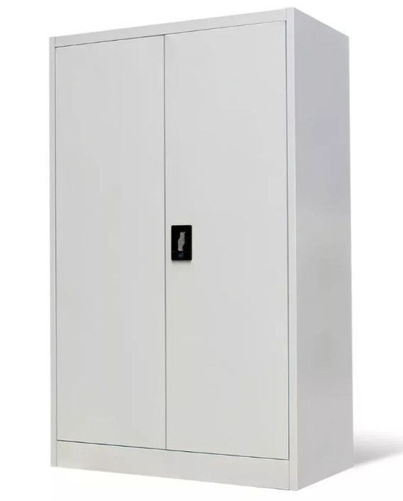 Armoire en métal blanc 2 portes Phil 90 cm - Photo n°1