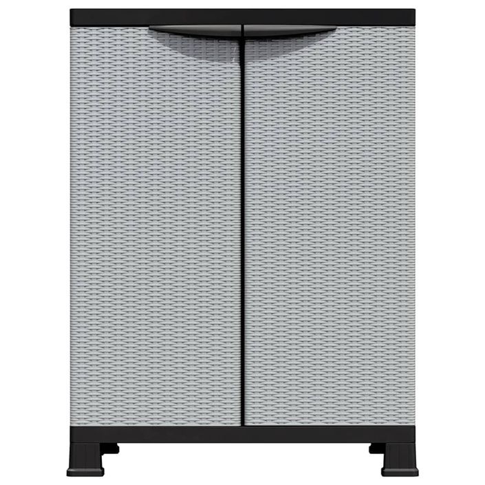 Armoire en plastique 68x39x92 cm Design de rotin - Photo n°3