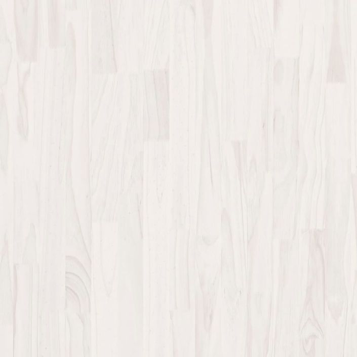Armoire haute Blanc 100x30x210 cm Bois de pin solide - Photo n°5