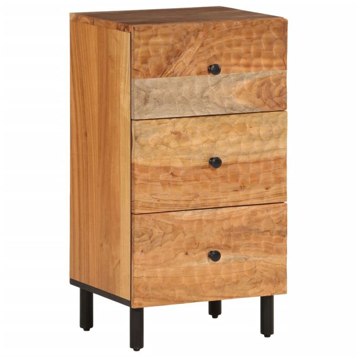 Armoire latérale 40x33x75 cm bois massif d'acacia - Photo n°1