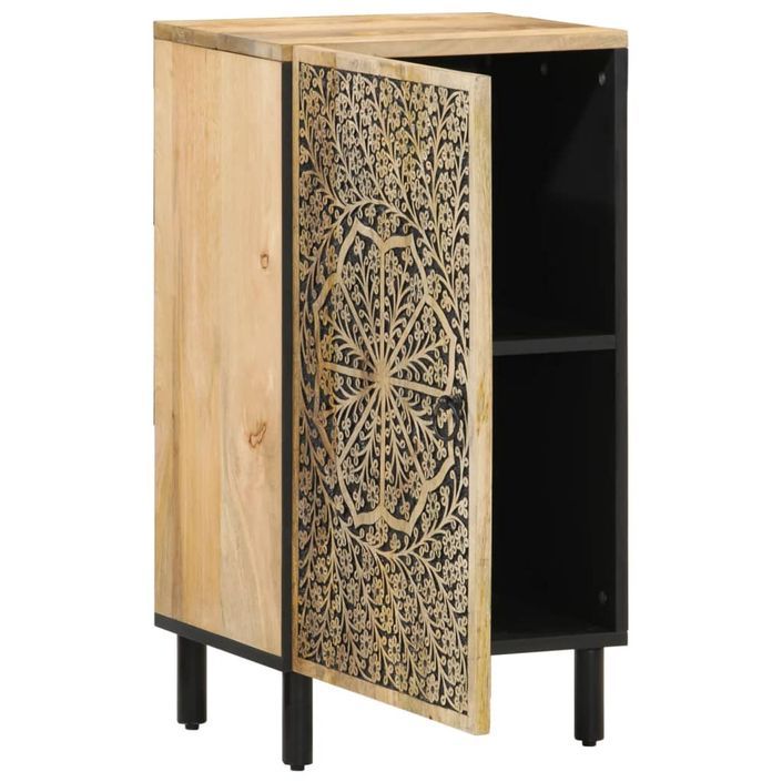 Armoire latérale 40x33x75 cm bois massif de manguier - Photo n°2