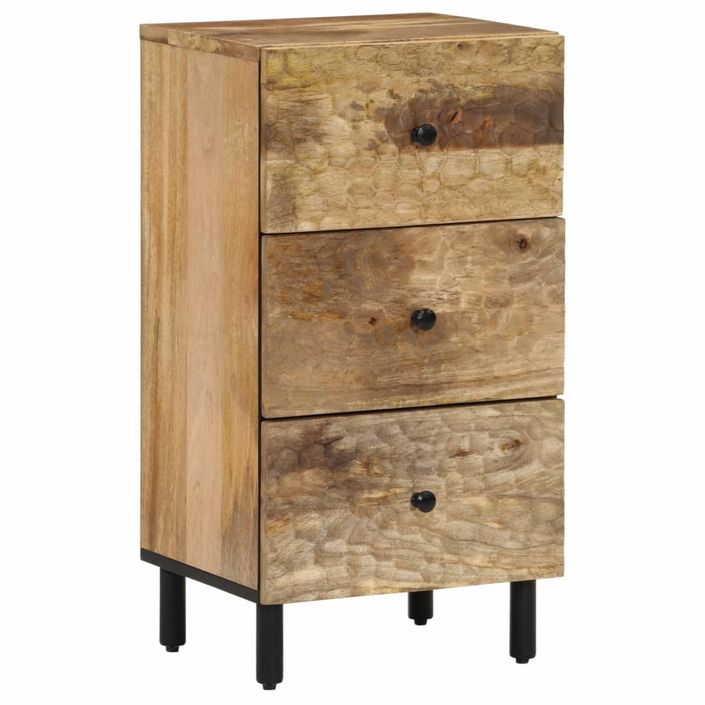 Armoire latérale 40x33x75 cm bois massif de manguier - Photo n°1