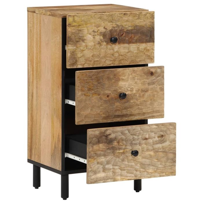 Armoire latérale 40x33x75 cm bois massif de manguier - Photo n°2