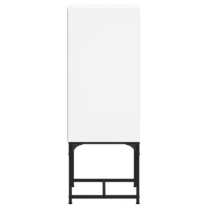 Armoire latérale avec porte en verre blanc 35x37x100 cm - Photo n°7