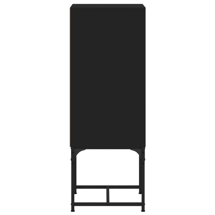 Armoire latérale avec porte en verre noir 35x37x100 cm - Photo n°7