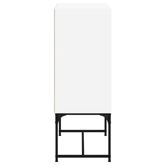 Armoire latérale avec portes en verre blanc 69x37x100 cm - Photo n°7