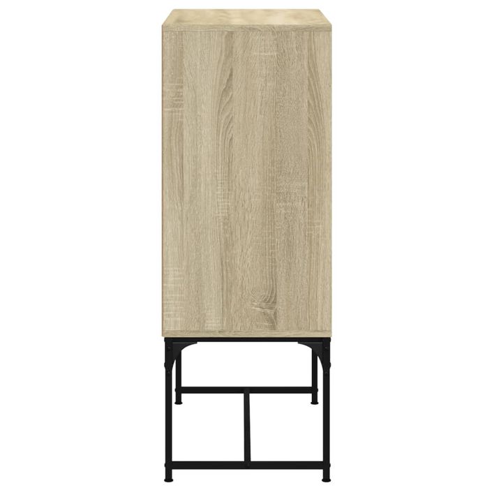 Armoire latérale avec portes en verre chêne sonoma 69x37x100 cm - Photo n°7