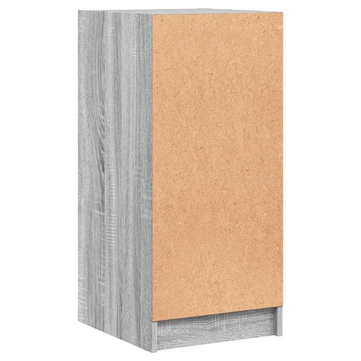 Armoire latérale avec portes en verre sonoma gris 35x37x75,5 cm - Photo n°8