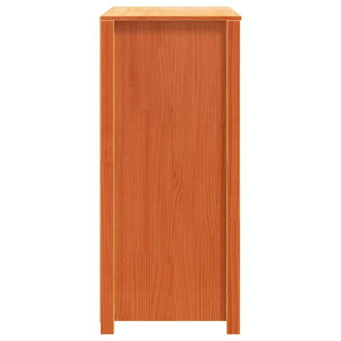 Armoire latérale marron 100x40x90 cm bois de pin massif - Photo n°8