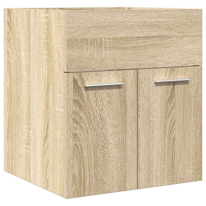 Armoire lavabo de salle de bain chêne sonoma 41x38,5x46 cm - Photo n°2