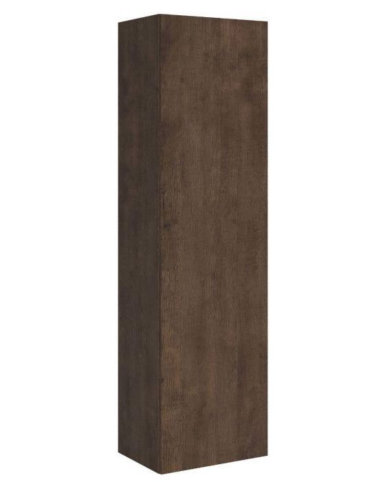 Armoire lit 160x190 cm avec canapé et colonne de rangement bois noyer Kanto - Photo n°3