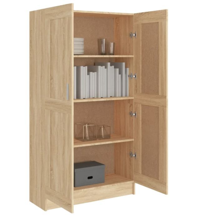 Armoire multifonction mi hauteur 2 portes Kala 82 cm - Solution gain de place - Photo n°8