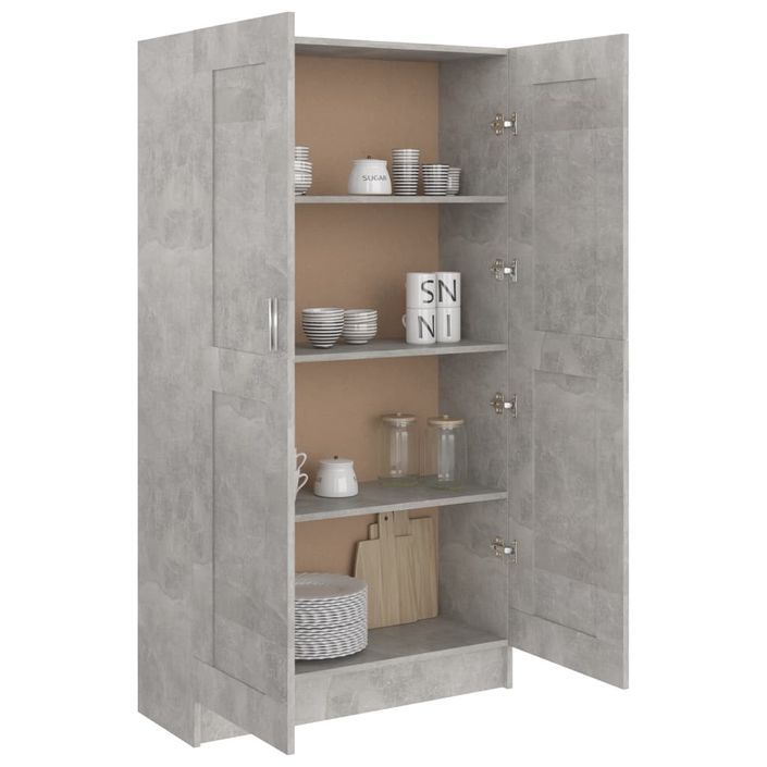 Armoire multifonction mi hauteur 2 portes Kala 82 cm - Solution gain de place - Photo n°2