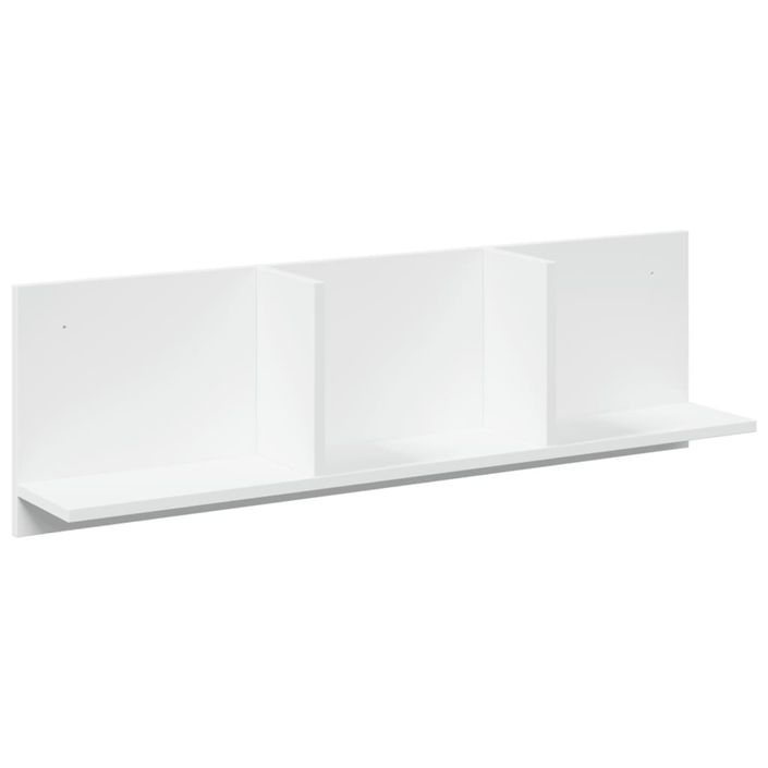 Armoire murale 100x16,5x30 cm blanc bois d'ingénierie - Photo n°2