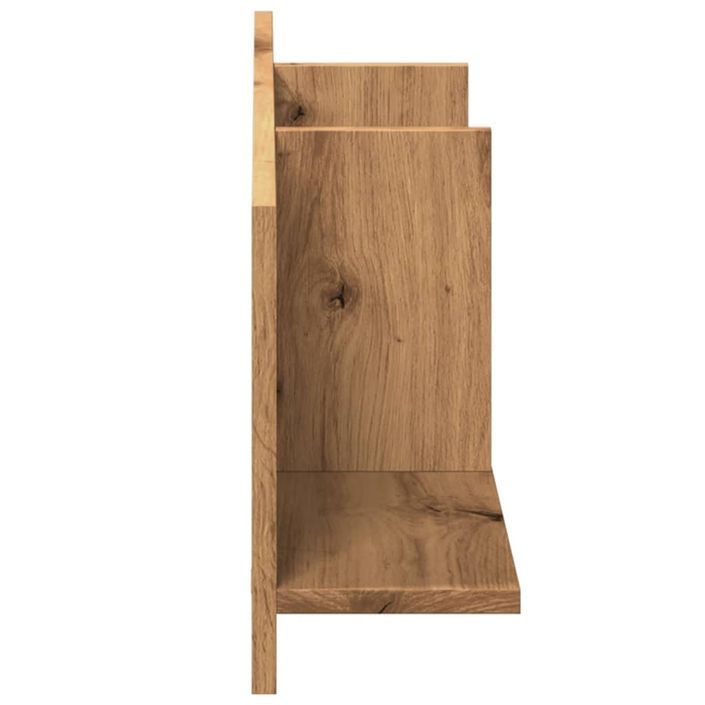 Armoire murale 100x16,5x30 cm chêne artisanal bois d'ingénierie - Photo n°5