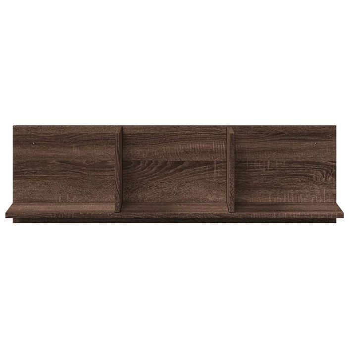 Armoire murale 100x16,5x30 cm chêne marron bois d'ingénierie - Photo n°4