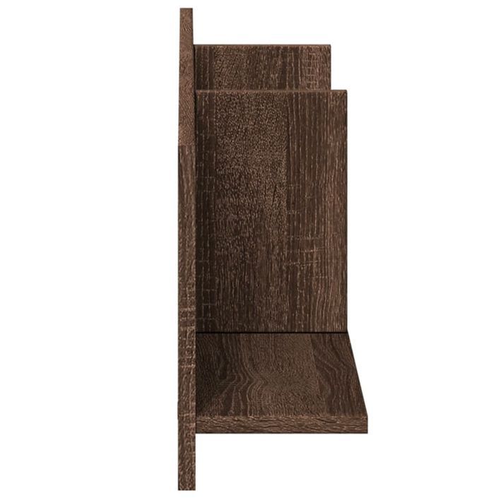 Armoire murale 100x16,5x30 cm chêne marron bois d'ingénierie - Photo n°5