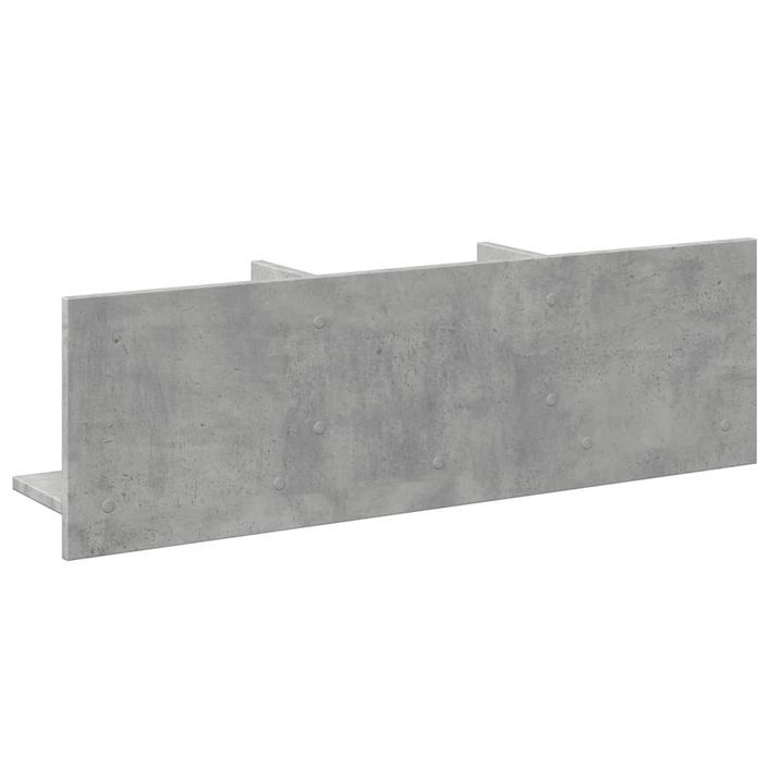 Armoire murale 100x16,5x30 cm gris béton bois d'ingénierie - Photo n°6