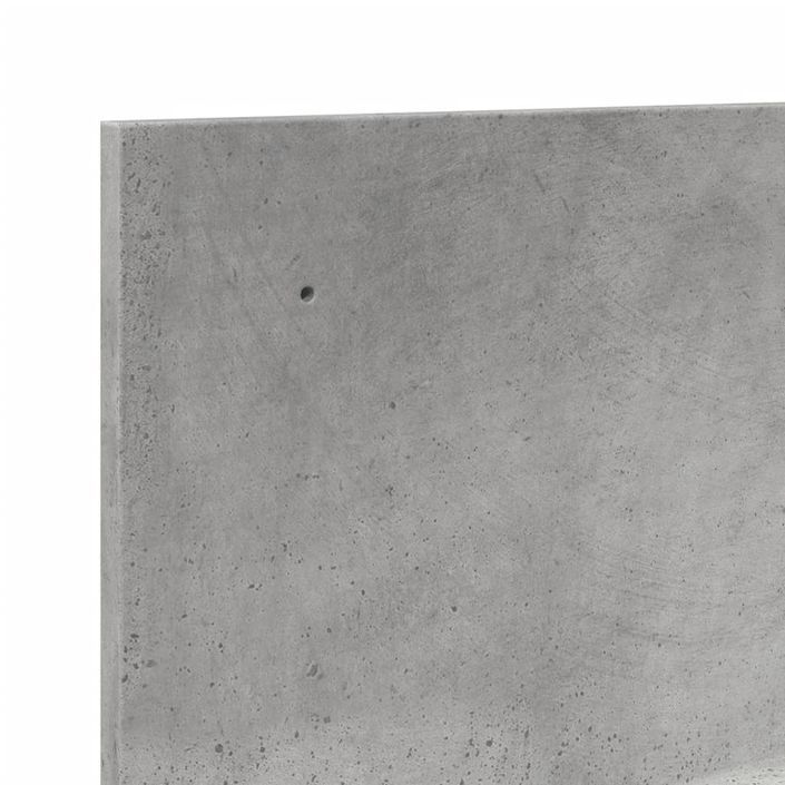 Armoire murale 100x16,5x30 cm gris béton bois d'ingénierie - Photo n°7