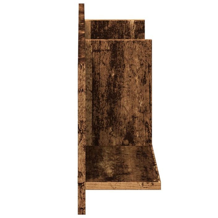 Armoire murale 100x16,5x30 cm vieux bois bois d'ingénierie - Photo n°5