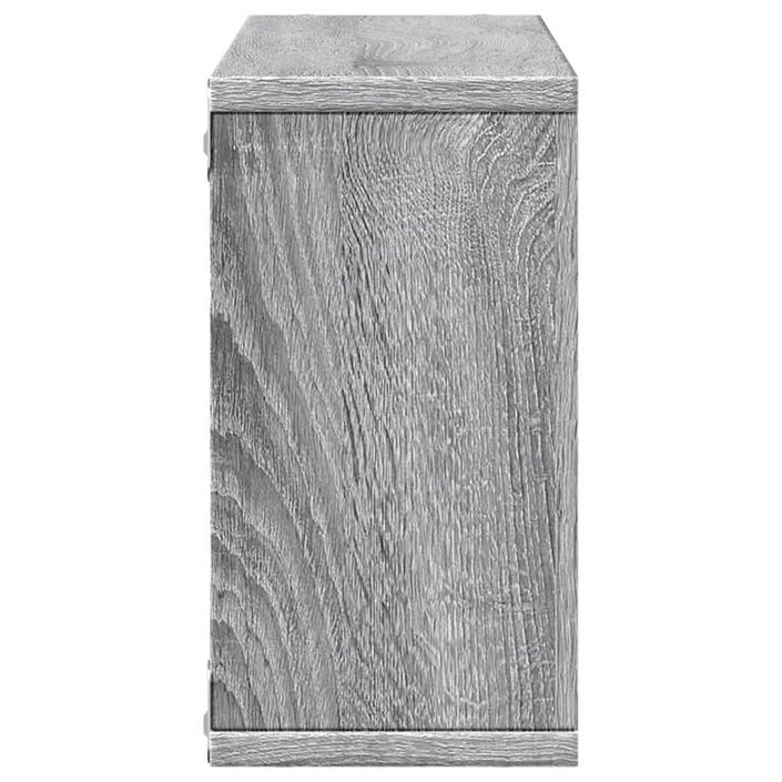 Armoire murale 100x16x30 cm sonoma gris bois d'ingénierie - Photo n°5