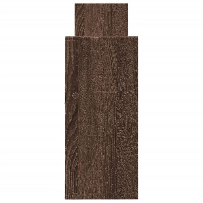 Armoire murale 100x18x40 cm chêne marron bois d'ingénierie - Photo n°5