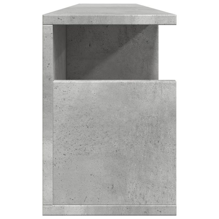 Armoire murale 100x20x30 cm gris béton bois d'ingénierie - Photo n°5