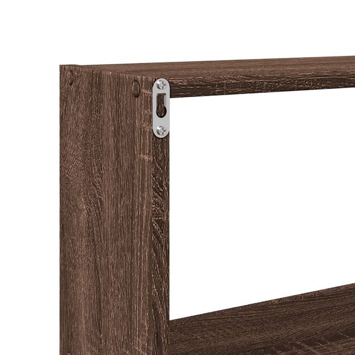 Armoire murale 158x18x53 cm chêne marron bois d'ingénierie - Photo n°8