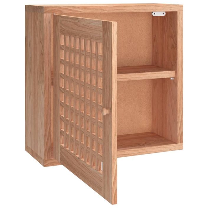 Armoire murale 42x18x42 cm Bois massif de noyer - Photo n°5