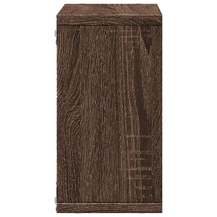 Armoire murale 60x16x30 cm chêne marron bois d'ingénierie - Photo n°5