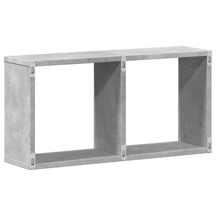 Armoire murale 60x16x30 cm gris béton bois d'ingénierie - Photo n°6