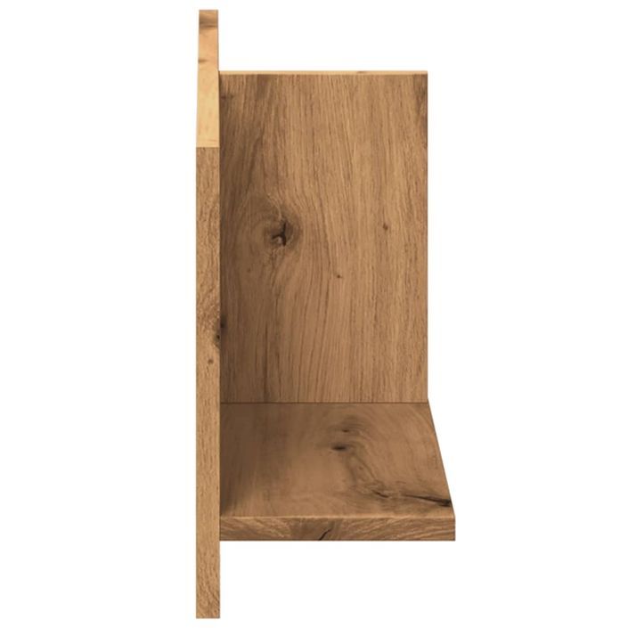 Armoire murale 70x16,5x30 cm chêne artisanal bois d'ingénierie - Photo n°5