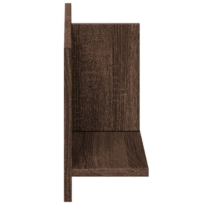 Armoire murale 70x16,5x30 cm chêne marron bois d'ingénierie - Photo n°5