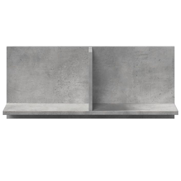 Armoire murale 70x16,5x30 gris béton cm bois d'ingénierie - Photo n°4