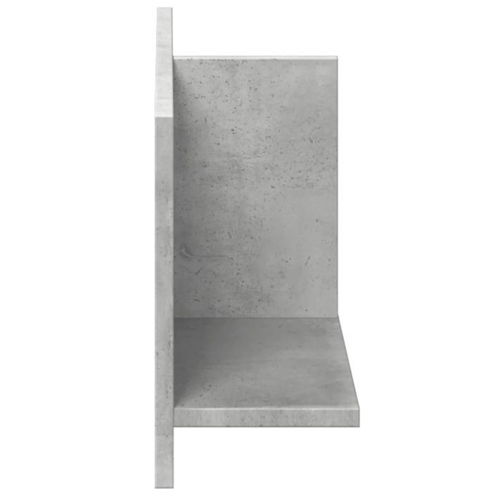 Armoire murale 70x16,5x30 gris béton cm bois d'ingénierie - Photo n°5