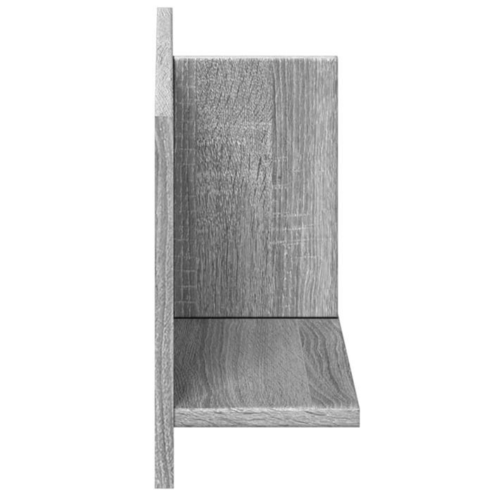 Armoire murale 70x16,5x30 sonoma gris cm bois d'ingénierie - Photo n°5