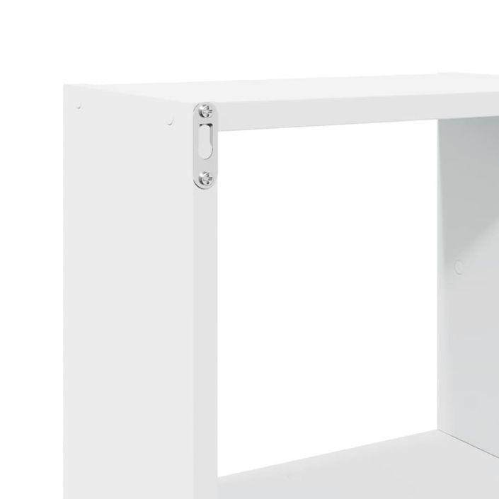 Armoire murale 78x18x71 cm blanc bois d'ingénierie - Photo n°9