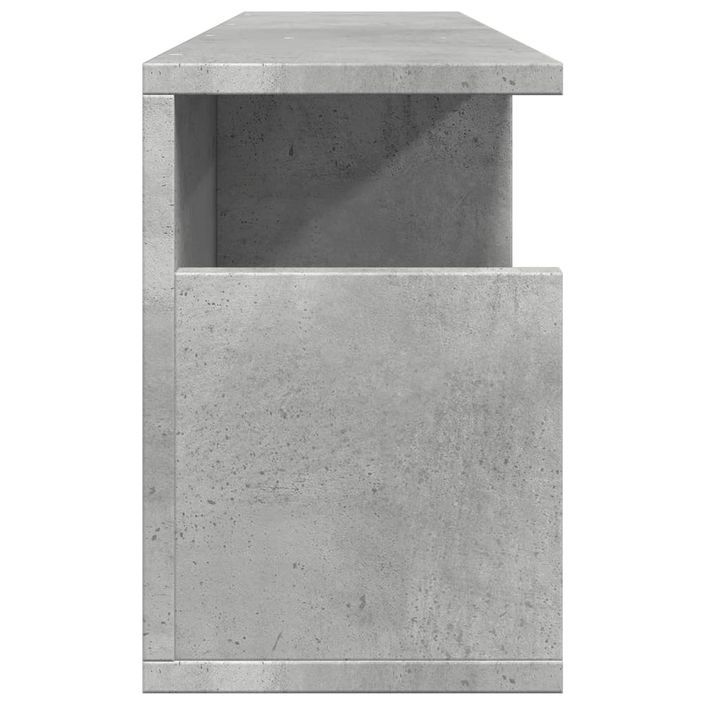 Armoire murale 80x20x30 cm gris béton bois d'ingénierie - Photo n°5