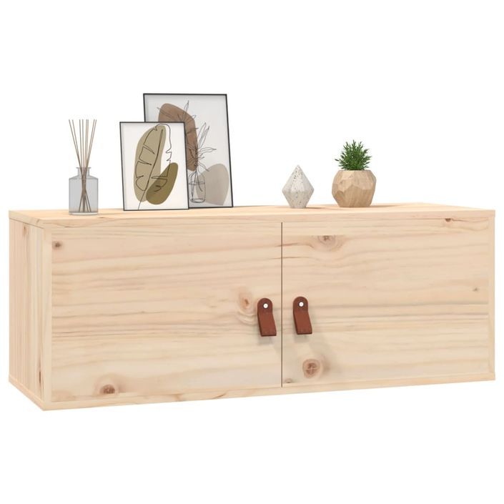 Armoire murale 80x30x30 cm Bois de pin massif - Photo n°6