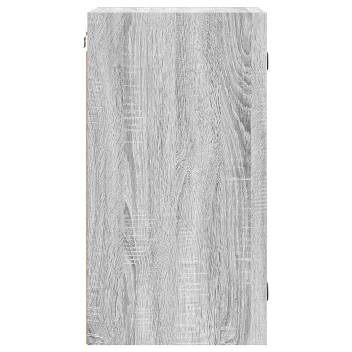 Armoire murale avec portes en verre sonoma gris 35x37x68,5 cm - Photo n°7