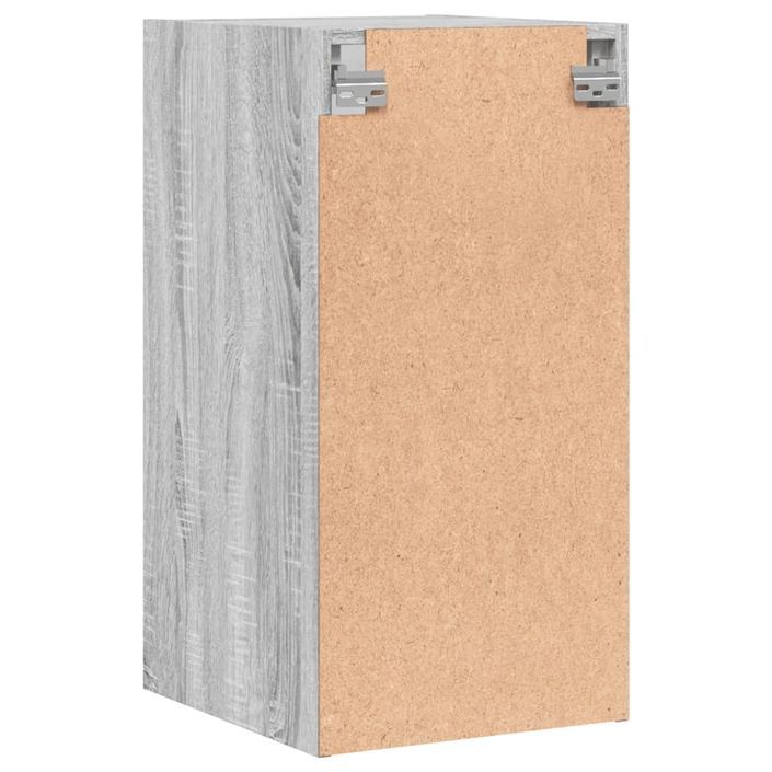 Armoire murale avec portes en verre sonoma gris 35x37x68,5 cm - Photo n°8