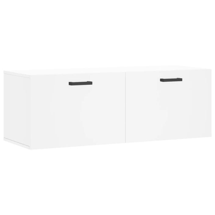 Armoire murale blanc 100x36,5x35 cm bois d'ingénierie - Photo n°1