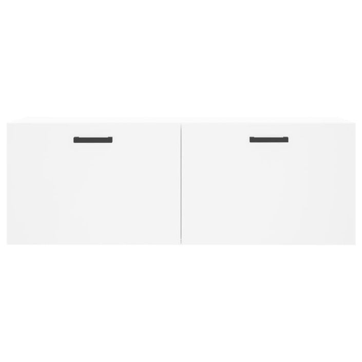 Armoire murale blanc 100x36,5x35 cm bois d'ingénierie - Photo n°5