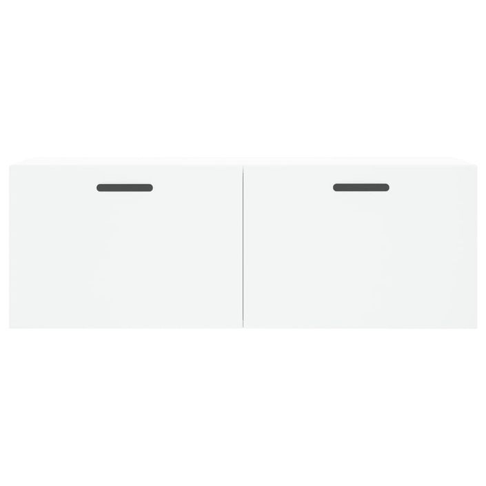 Armoire murale blanc 100x36,5x35 cm bois d'ingénierie - Photo n°5