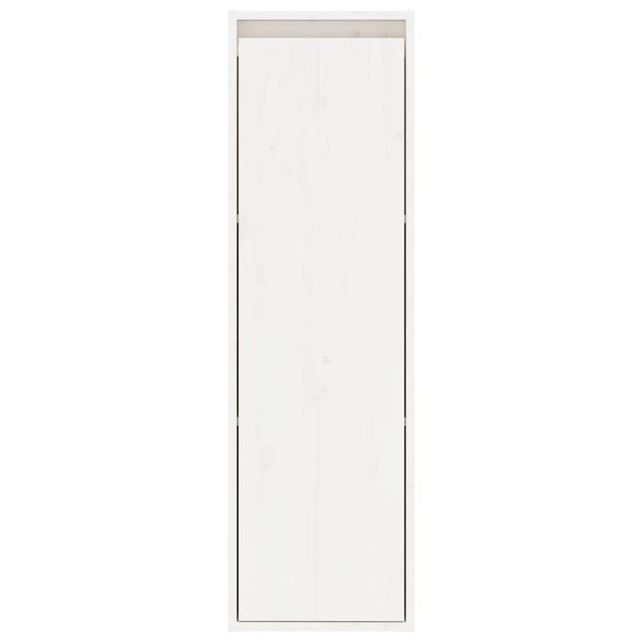 Armoire murale Blanc 30x30x100 cm Bois de pin massif - Photo n°3