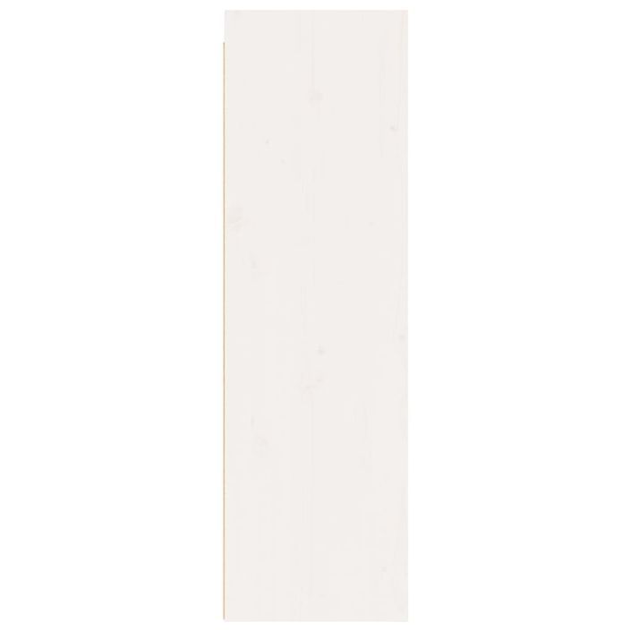 Armoire murale Blanc 30x30x100 cm Bois de pin massif - Photo n°4