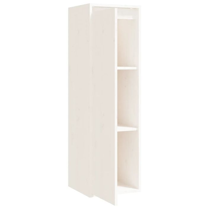 Armoire murale Blanc 30x30x100 cm Bois de pin massif - Photo n°5