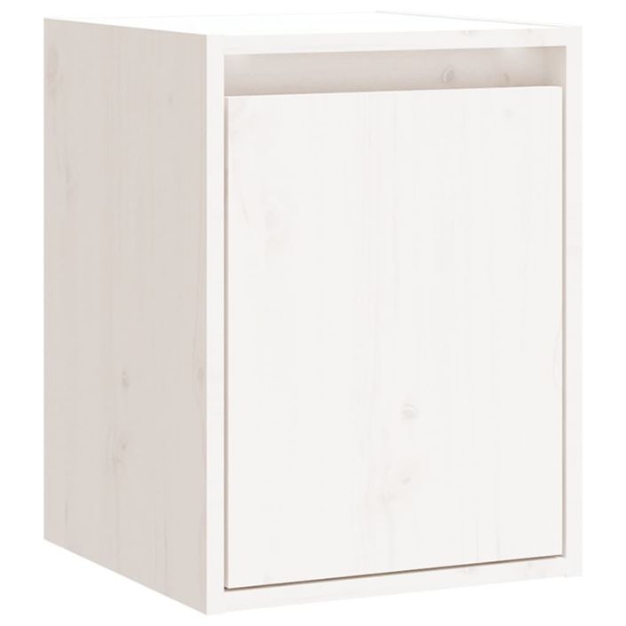 Armoire murale Blanc 30x30x40 cm Bois de pin massif - Photo n°2